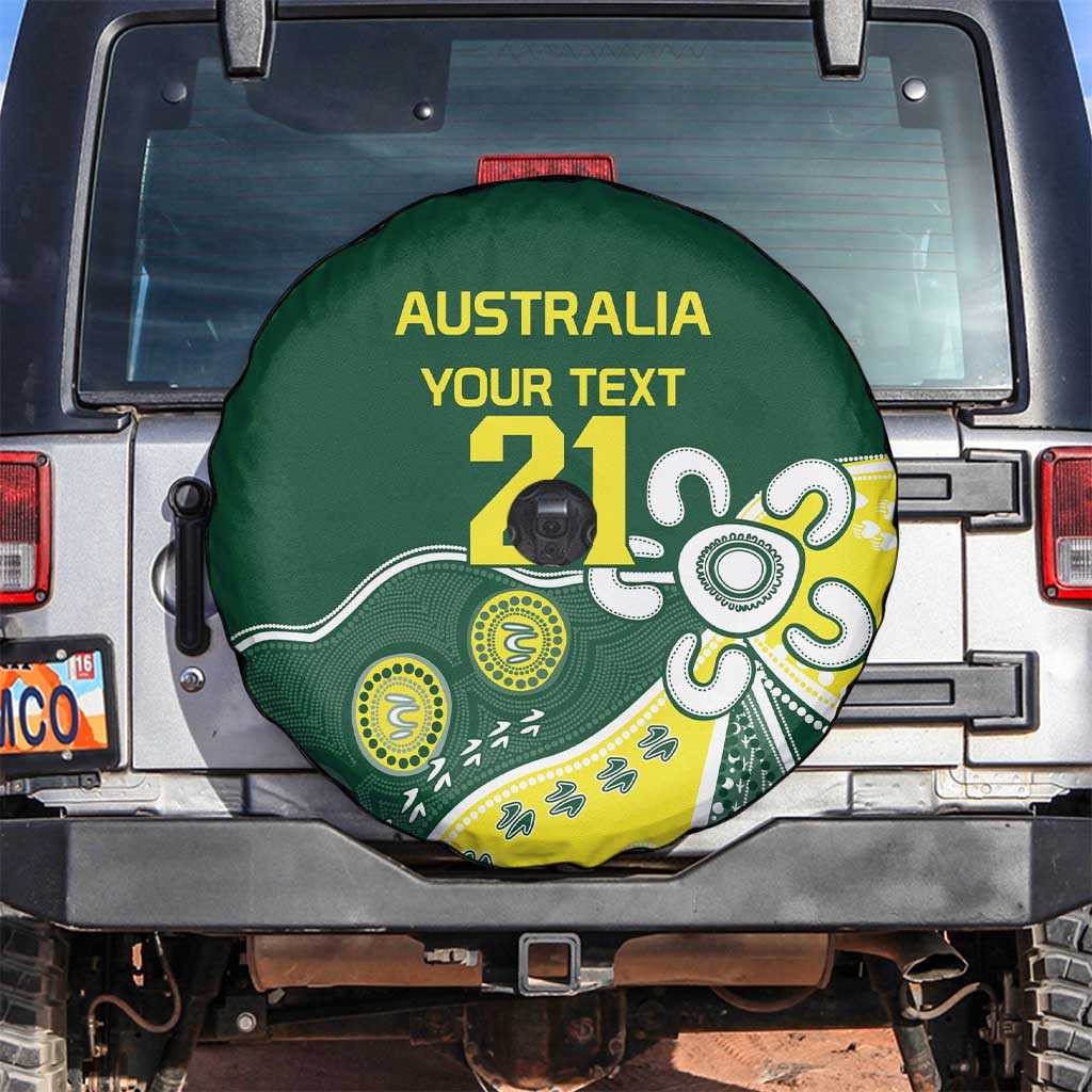 Custom Cricket Aussie Pride Spare Tire Cover Indigenous Inspired - Aussie Hoodie