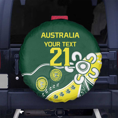 Custom Cricket Aussie Pride Spare Tire Cover Indigenous Inspired - Aussie Hoodie