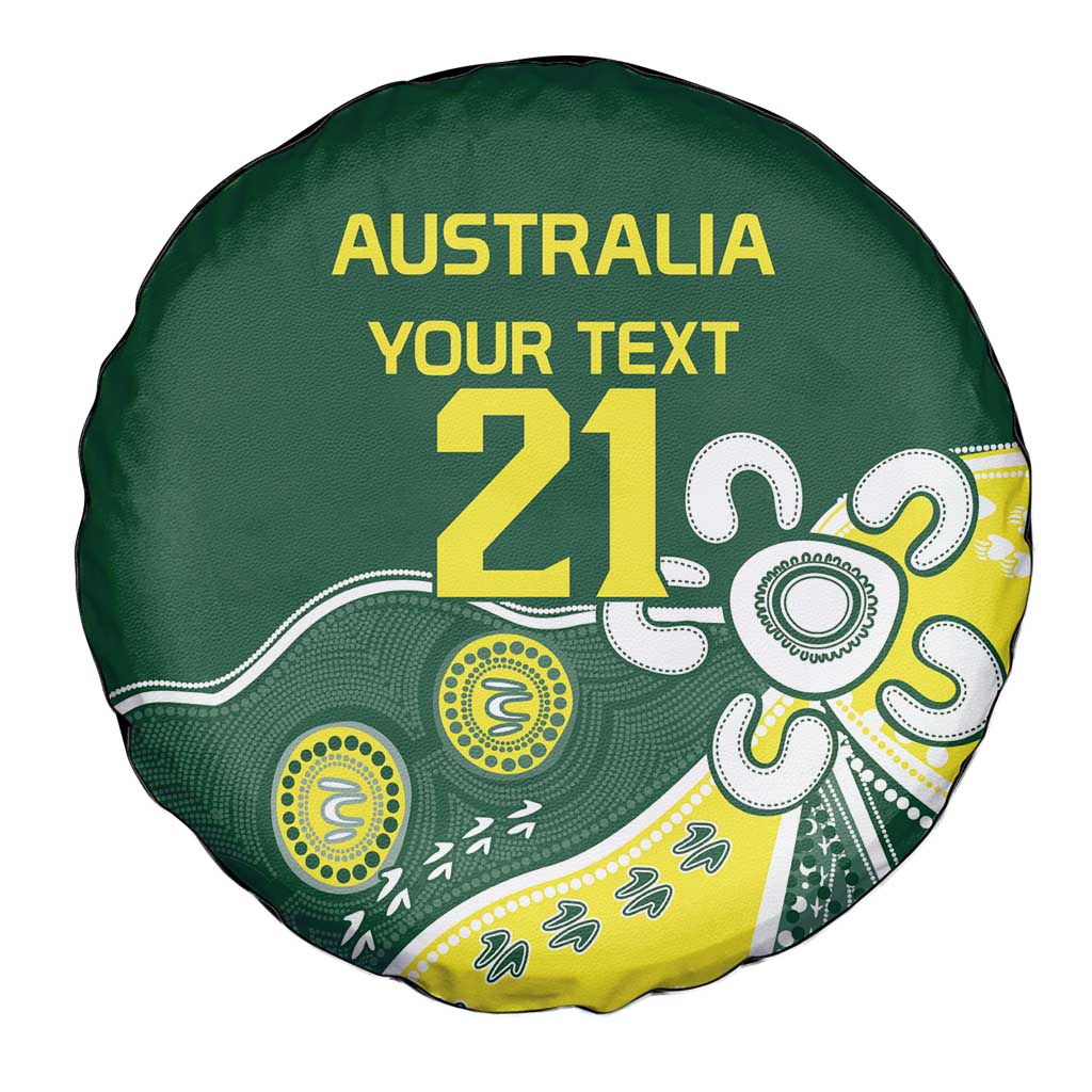 Custom Cricket Aussie Pride Spare Tire Cover Indigenous Inspired - Aussie Hoodie