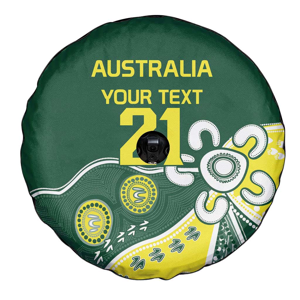 Custom Cricket Aussie Pride Spare Tire Cover Indigenous Inspired - Aussie Hoodie