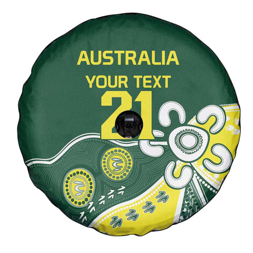 Custom Cricket Aussie Pride Spare Tire Cover Indigenous Inspired - Aussie Hoodie
