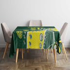 Custom Cricket Aussie Pride Tablecloth Indigenous Inspired - Aussie Hoodie