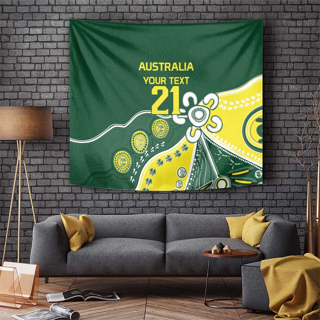Custom Cricket Aussie Pride Tapestry Indigenous Inspired - Aussie Hoodie