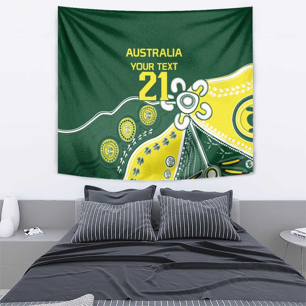 Custom Cricket Aussie Pride Tapestry Indigenous Inspired - Aussie Hoodie