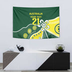 Custom Cricket Aussie Pride Tapestry Indigenous Inspired - Aussie Hoodie