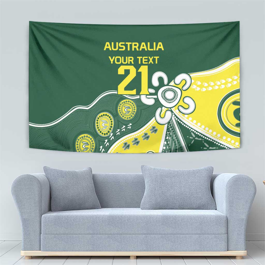 Custom Cricket Aussie Pride Tapestry Indigenous Inspired - Aussie Hoodie