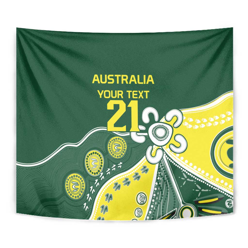 Custom Cricket Aussie Pride Tapestry Indigenous Inspired - Aussie Hoodie