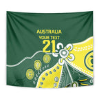 Custom Cricket Aussie Pride Tapestry Indigenous Inspired - Aussie Hoodie