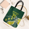Custom Cricket Aussie Pride Tote Bag Indigenous Inspired - Aussie Hoodie