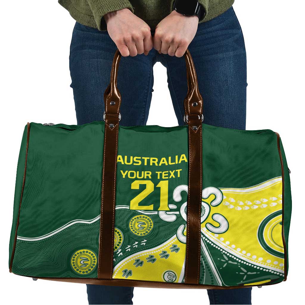 Custom Cricket Aussie Pride Travel Bag Indigenous Inspired - Aussie Hoodie