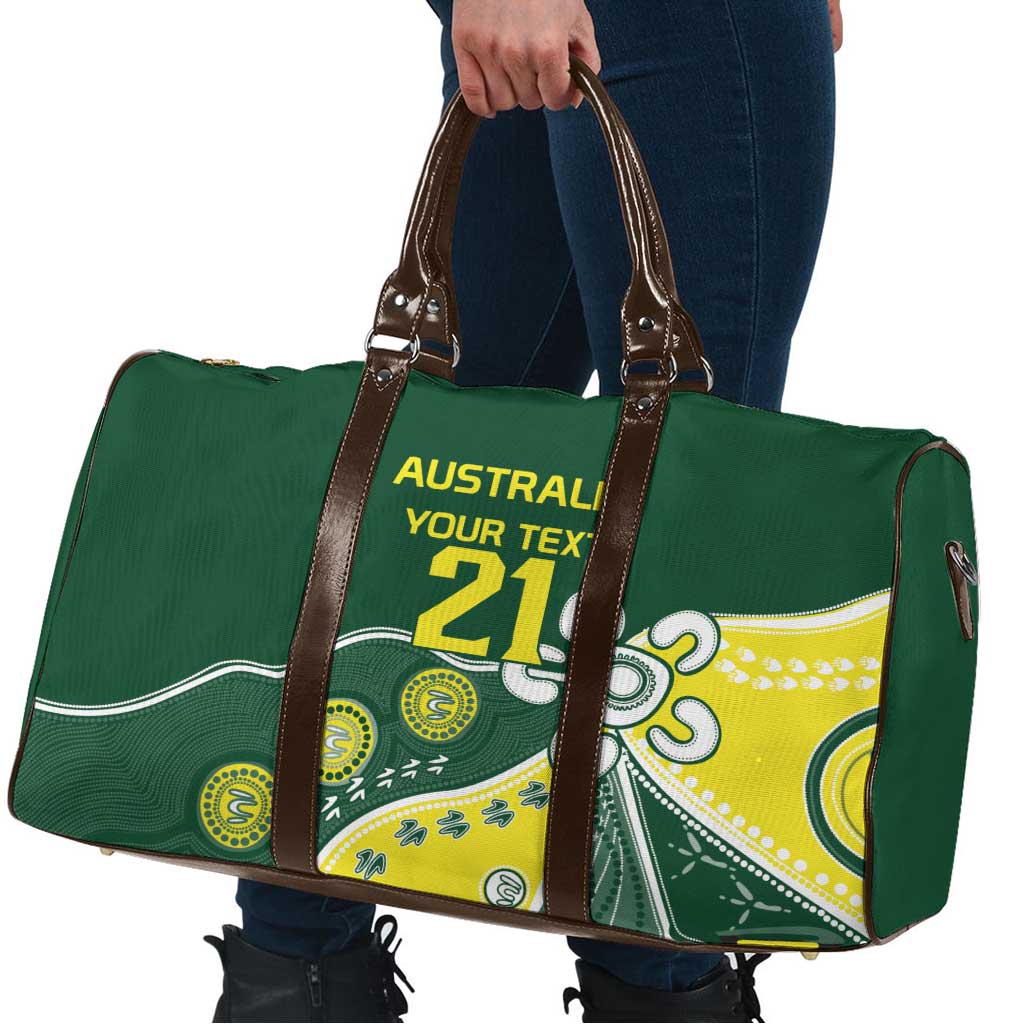 Custom Cricket Aussie Pride Travel Bag Indigenous Inspired - Aussie Hoodie