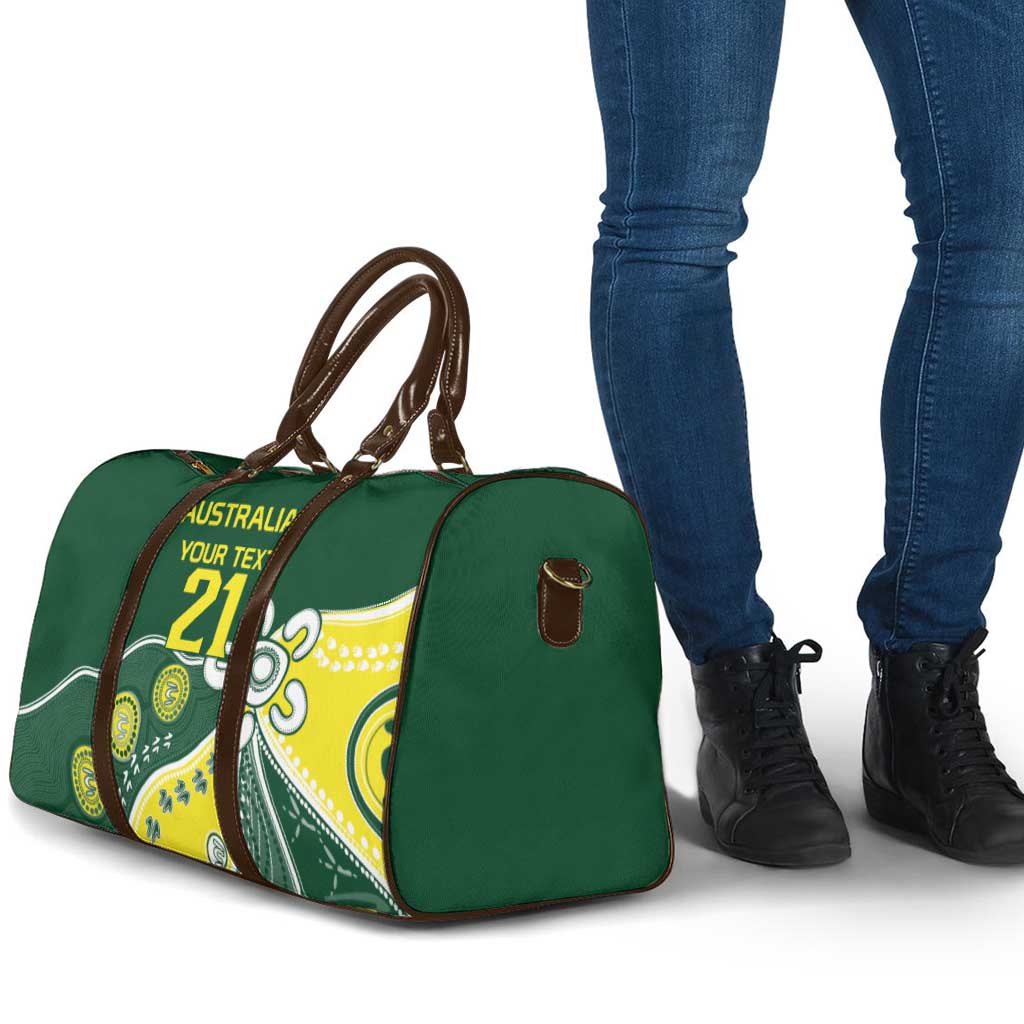 Custom Cricket Aussie Pride Travel Bag Indigenous Inspired - Aussie Hoodie