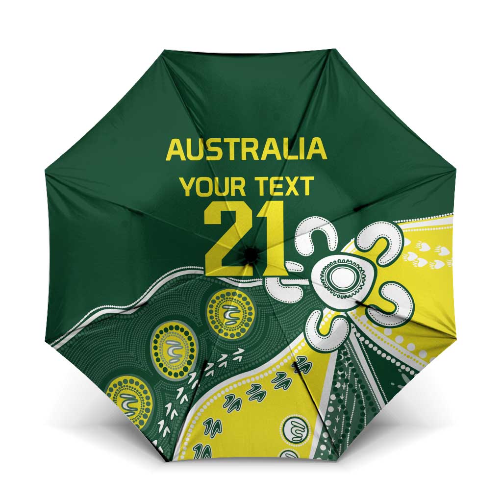 Custom Cricket Aussie Pride Umbrella Indigenous Inspired - Aussie Hoodie