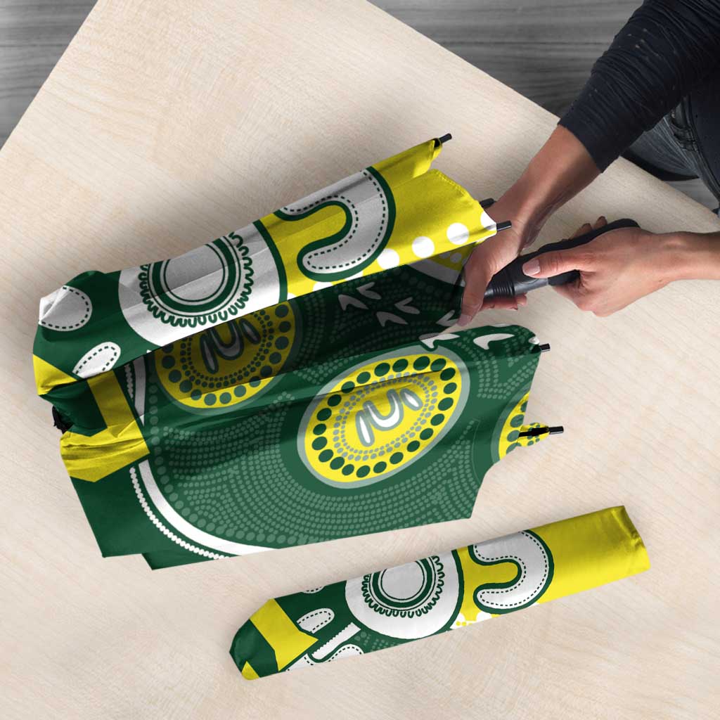 Custom Cricket Aussie Pride Umbrella Indigenous Inspired - Aussie Hoodie