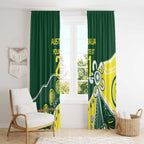 Custom Cricket Aussie Pride Window Curtain Indigenous Inspired - Aussie Hoodie