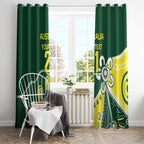 Custom Cricket Aussie Pride Window Curtain Indigenous Inspired - Aussie Hoodie
