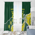 Custom Cricket Aussie Pride Window Curtain Indigenous Inspired - Aussie Hoodie