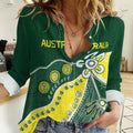 Custom Cricket Aussie Pride Women Casual Shirt Indigenous Inspired - Aussie Hoodie