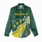 Custom Cricket Aussie Pride Women Casual Shirt Indigenous Inspired - Aussie Hoodie