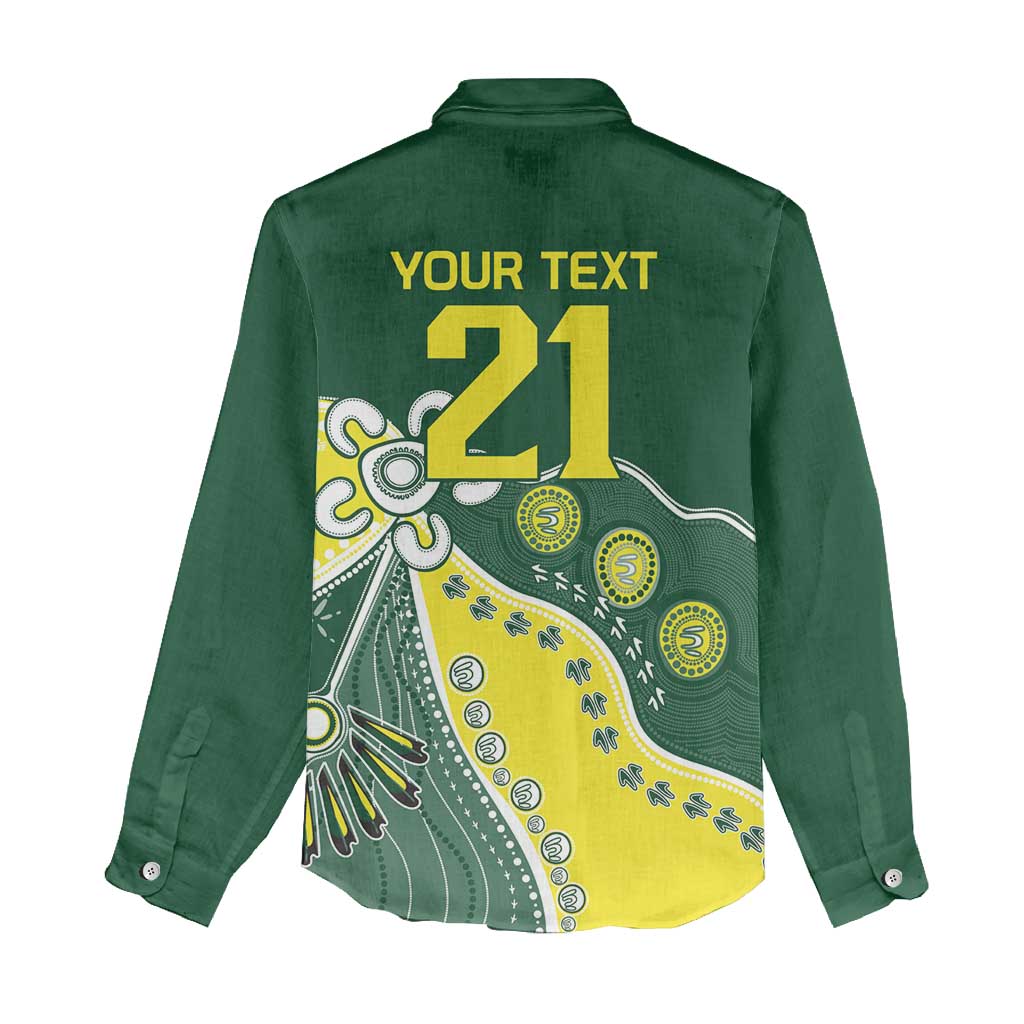 Custom Cricket Aussie Pride Women Casual Shirt Indigenous Inspired - Aussie Hoodie
