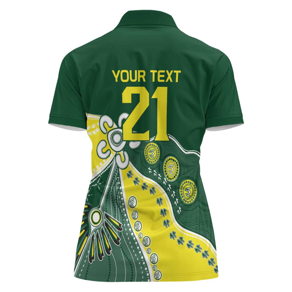 Custom Cricket Aussie Pride Women Polo Shirt Indigenous Inspired - Aussie Hoodie