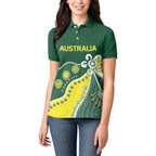 Custom Cricket Aussie Pride Women Polo Shirt Indigenous Inspired - Aussie Hoodie