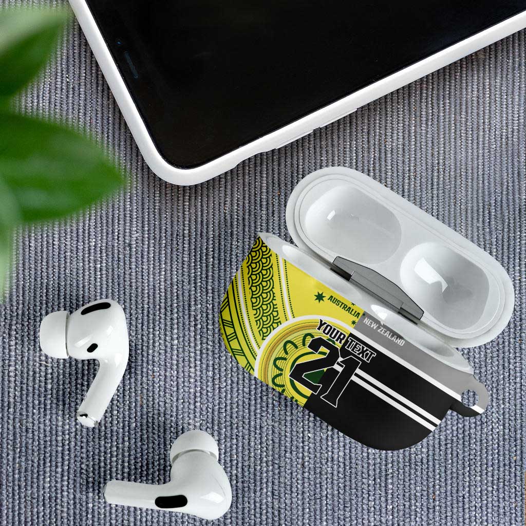 Custom Cricket AUNZ Spirit AirPods Case Aussie New Zealand Retro Edition - Aussie Hoodie
