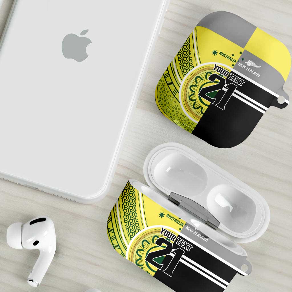 Custom Cricket AUNZ Spirit AirPods Case Aussie New Zealand Retro Edition - Aussie Hoodie