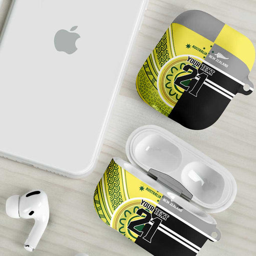 Custom Cricket AUNZ Spirit AirPods Case Aussie New Zealand Retro Edition - Aussie Hoodie