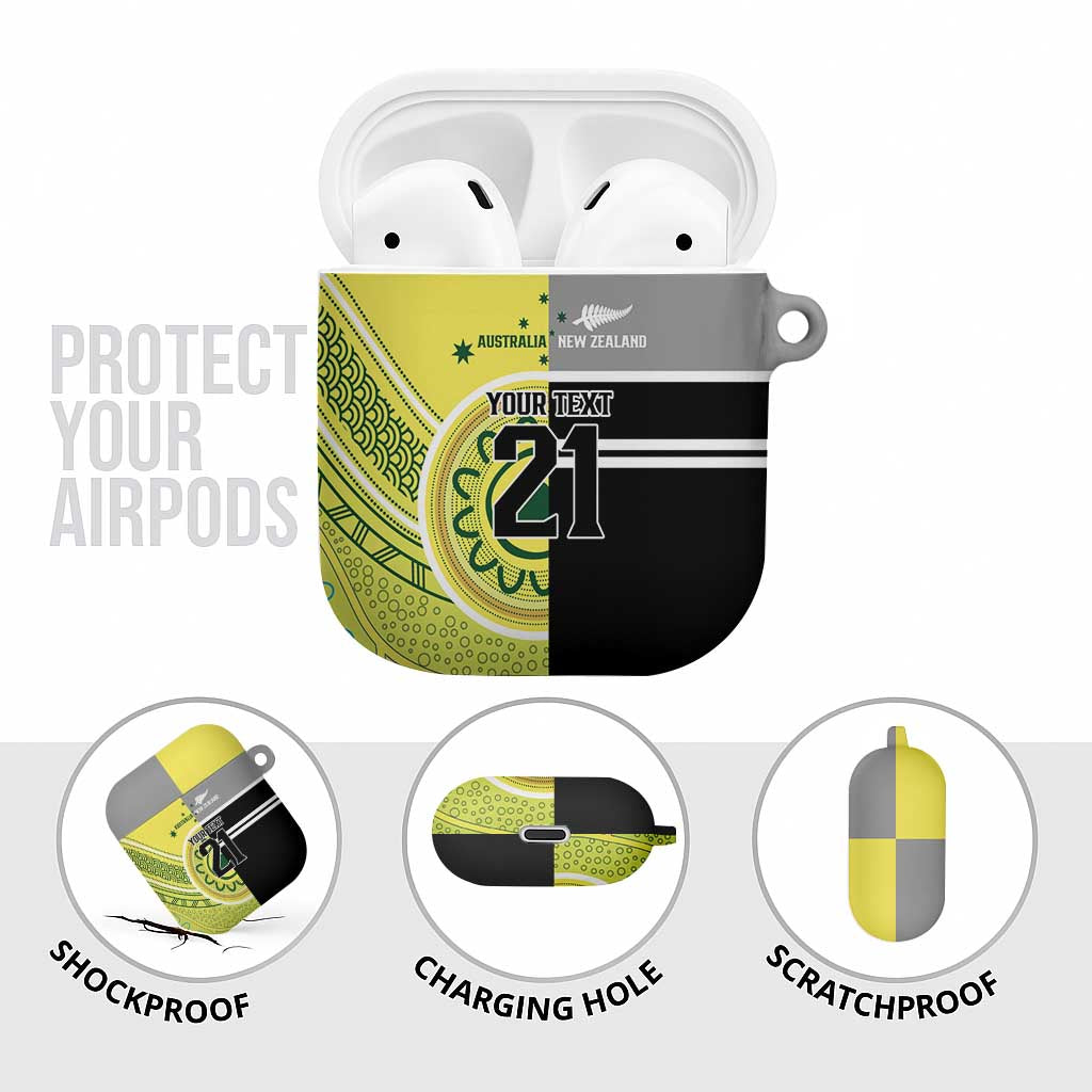 Custom Cricket AUNZ Spirit AirPods Case Aussie New Zealand Retro Edition - Aussie Hoodie
