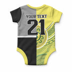Custom Cricket AUNZ Spirit Baby Onesie Aussie New Zealand Retro Edition
