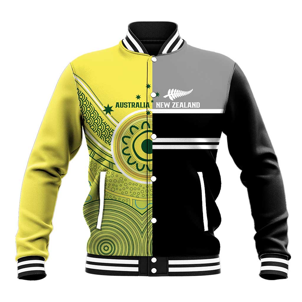 Custom Cricket AUNZ Spirit Baseball Jacket Aussie New Zealand Retro Edition - Aussie Hoodie