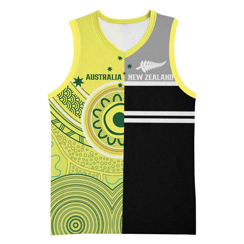 Custom Cricket AUNZ Spirit Basketball Jersey Aussie New Zealand Retro Edition - Aussie Hoodie