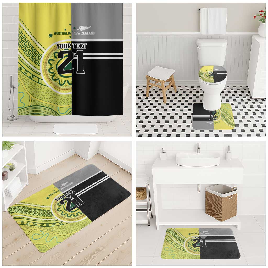 Custom Cricket AUNZ Spirit Bathroom Set Aussie New Zealand Retro Edition - Aussie Hoodie
