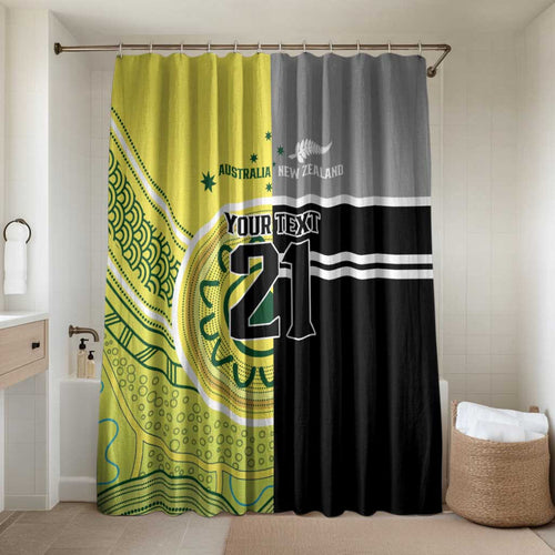 Custom Cricket AUNZ Spirit Bathroom Set Aussie New Zealand Retro Edition - Aussie Hoodie