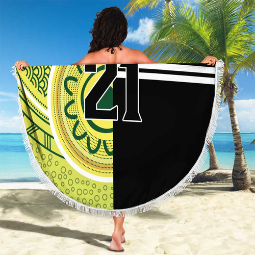 Custom Cricket AUNZ Spirit Beach Blanket Aussie New Zealand Retro Edition - Aussie Hoodie