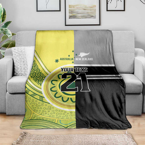 Custom Cricket AUNZ Spirit Blanket Aussie New Zealand Retro Edition - Aussie Hoodie
