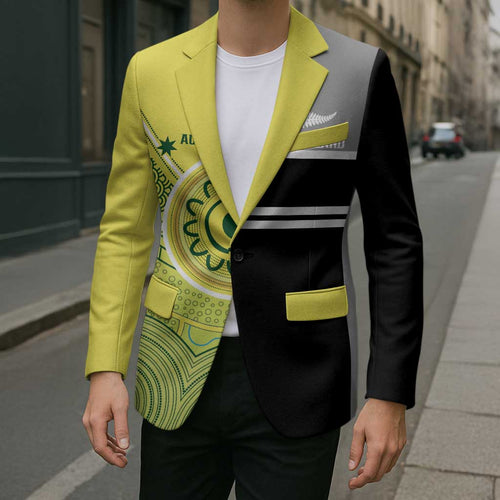 Custom Cricket AUNZ Spirit Blazer Aussie New Zealand Retro Edition - Aussie Hoodie