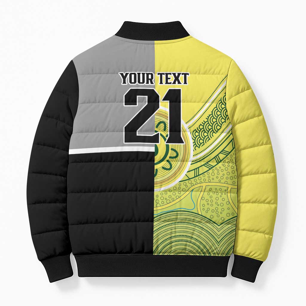 Custom Cricket AUNZ Spirit Bomber Puffer Jacket Aussie New Zealand Retro Edition - Aussie Hoodie
