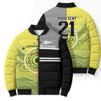 Custom Cricket AUNZ Spirit Bomber Puffer Jacket Aussie New Zealand Retro Edition - Aussie Hoodie