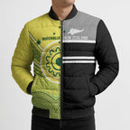 Custom Cricket AUNZ Spirit Bomber Puffer Jacket Aussie New Zealand Retro Edition - Aussie Hoodie
