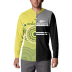 Custom Cricket AUNZ Spirit Button Sweatshirt Aussie New Zealand Retro Edition - Aussie Hoodie