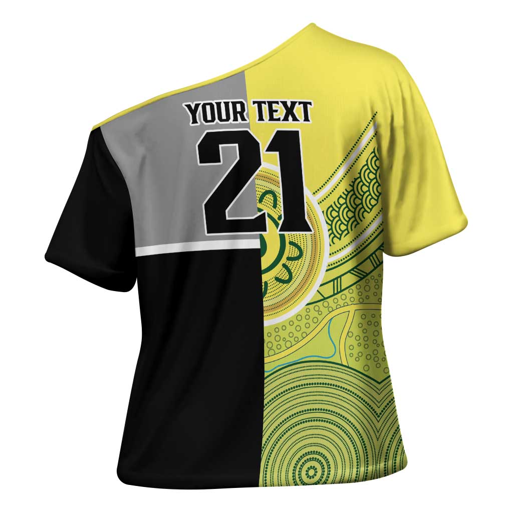 Custom Cricket AUNZ Spirit Cross Shoulder Shirt Aussie New Zealand Retro Edition - Aussie Hoodie