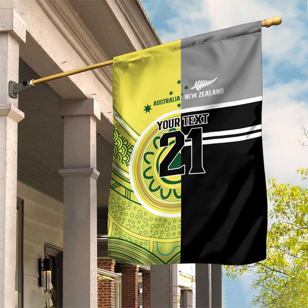Custom Cricket AUNZ Spirit Garden Flag Aussie New Zealand Retro Edition - Aussie Hoodie
