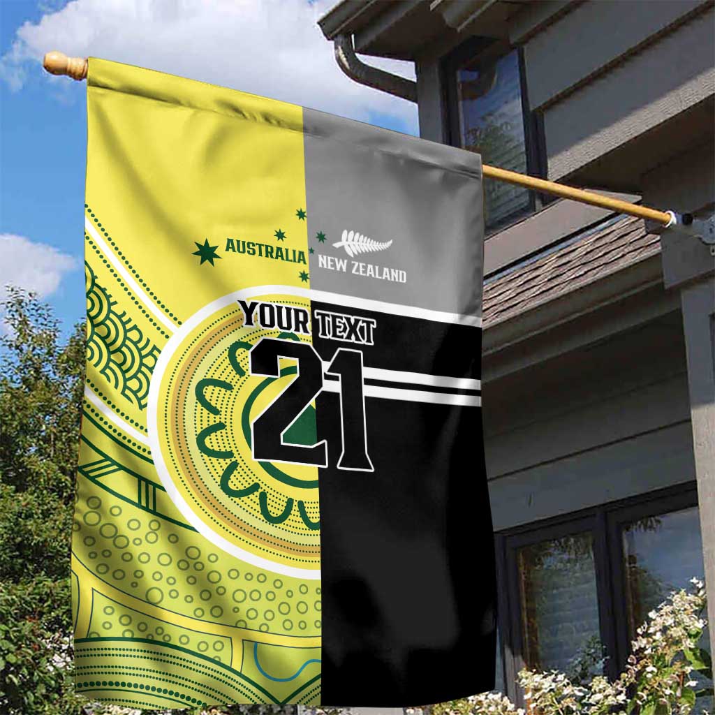 Custom Cricket AUNZ Spirit Garden Flag Aussie New Zealand Retro Edition - Aussie Hoodie