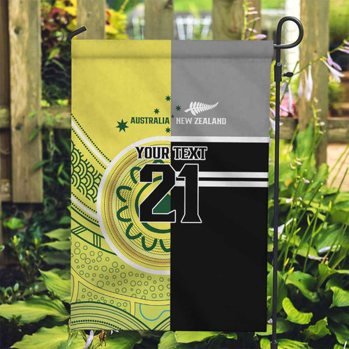 Custom Cricket AUNZ Spirit Garden Flag Aussie New Zealand Retro Edition - Aussie Hoodie