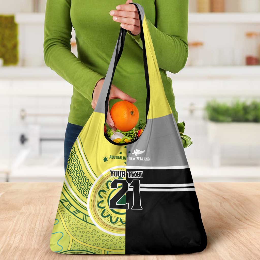 Custom Cricket AUNZ Spirit Grocery Bag Aussie New Zealand Retro Edition - Aussie Hoodie