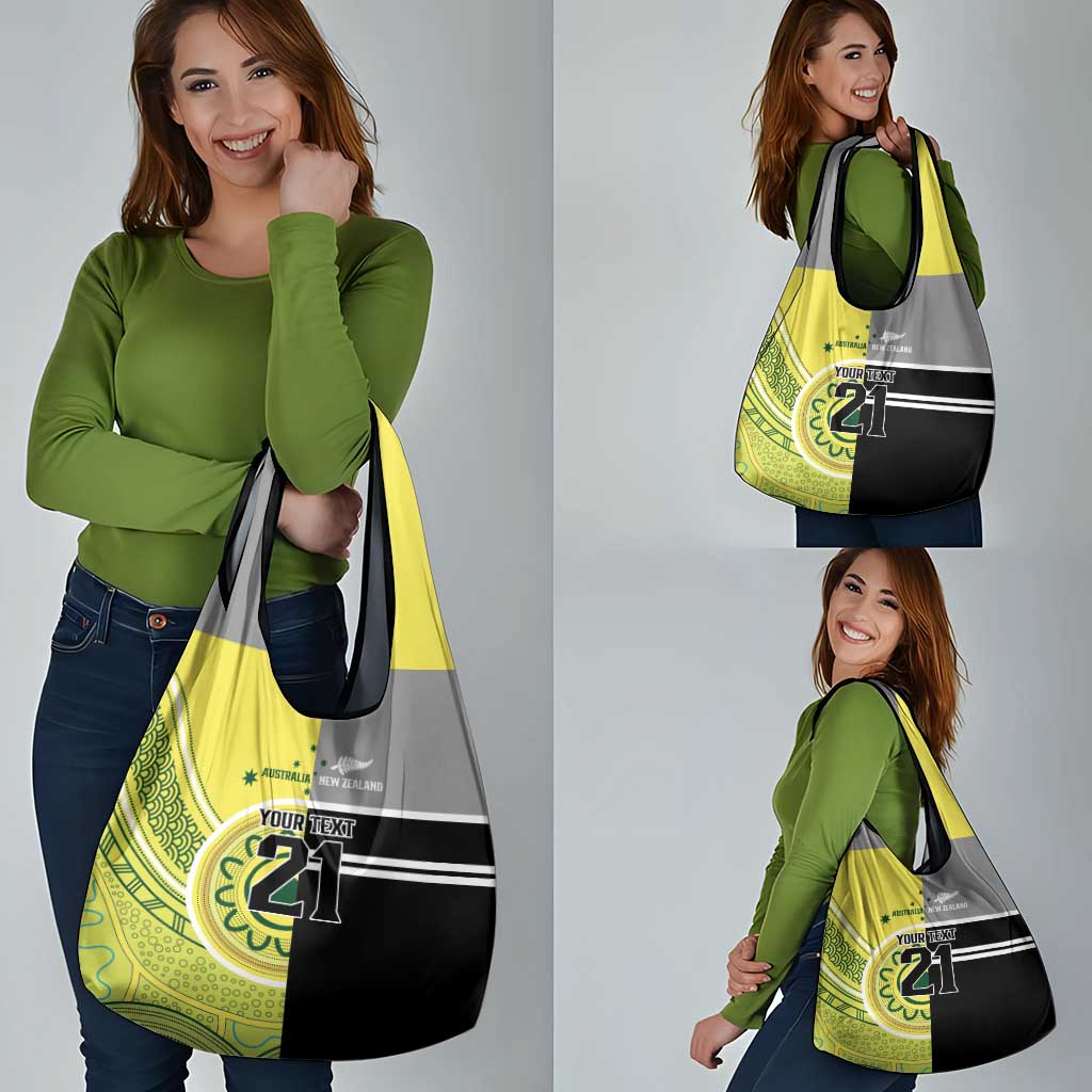 Custom Cricket AUNZ Spirit Grocery Bag Aussie New Zealand Retro Edition - Aussie Hoodie