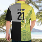 Custom Cricket AUNZ Spirit Hawaiian Shirt Aussie New Zealand Retro Edition - Aussie Hoodie