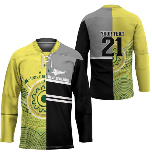 Custom Cricket AUNZ Spirit Hockey Jersey Aussie New Zealand Retro Edition - Aussie Hoodie